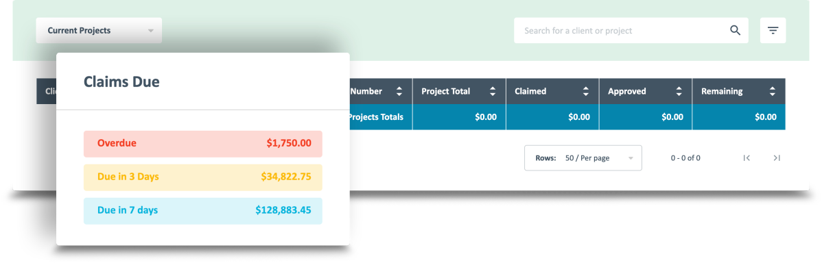 projects-and-claims-window